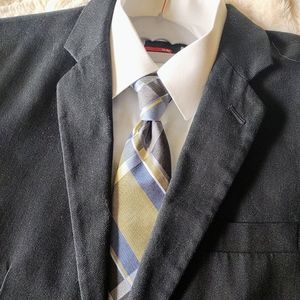 Banana Republic Tailored Slim Fit Blazer Jacket Sport Coat Mens 38 Short Black